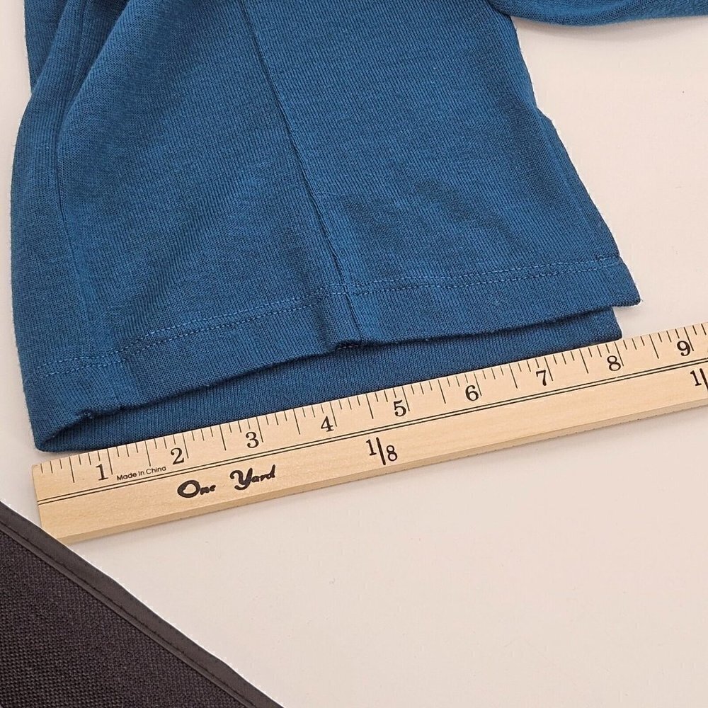 Focus Casual Life Straight Leg Knit Pant Blue Women’s Size L Lounge Wear Relaxed - Picture 10 of 11